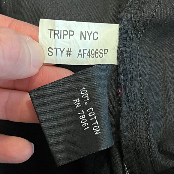 Tripp NYC Daang Goodman Black Pink Plaid Convertible Baggy Strap Cargo Pants 7 - Picture 12 of 12